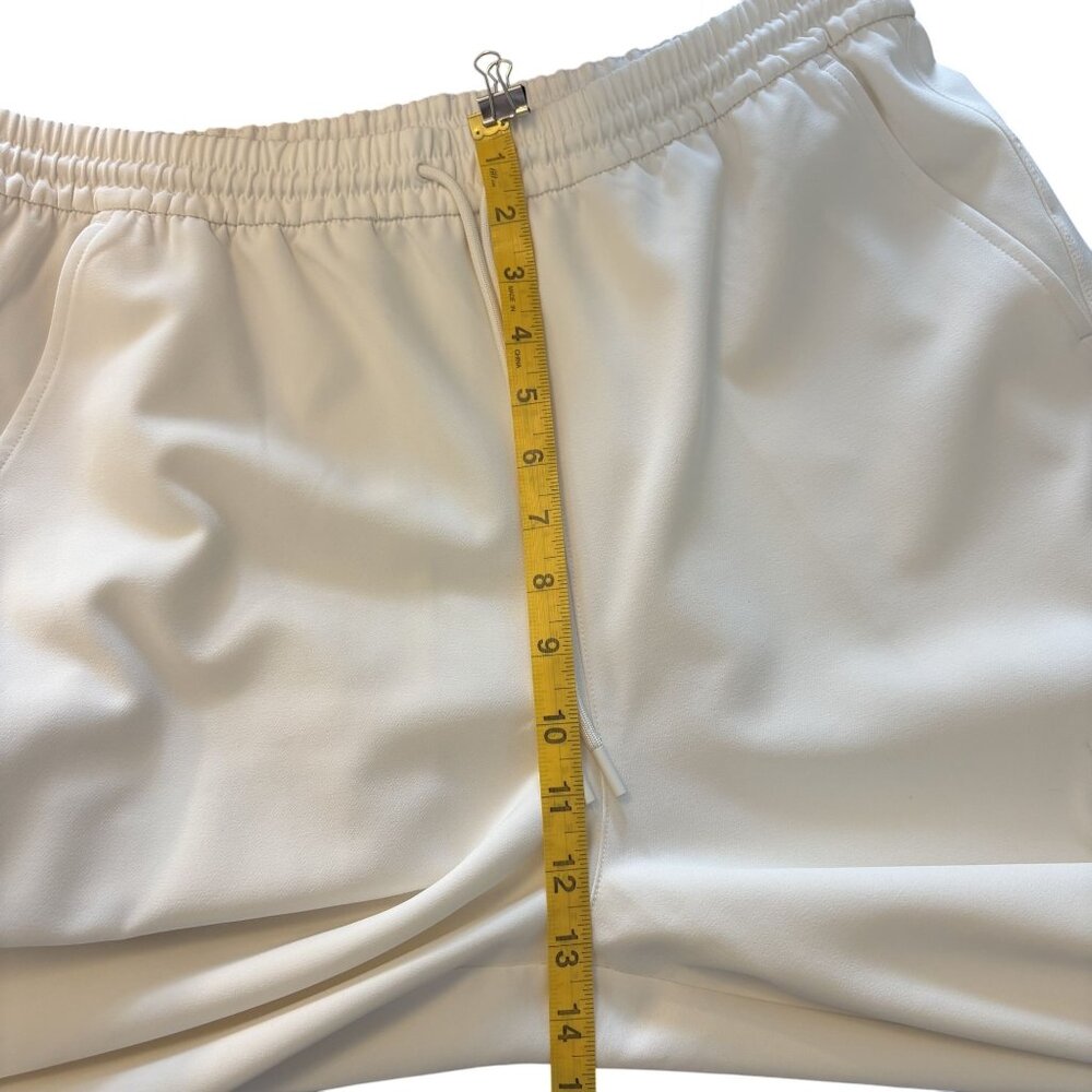 Athleta Promenade Cargo Pant size Medium Magnolia White, Elastic Waist & Pockets - Picture 10 of 14